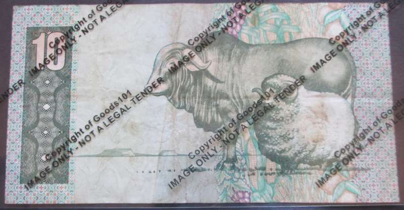 Ten Rand Republic of South Africa Serial Nr CS5745734C