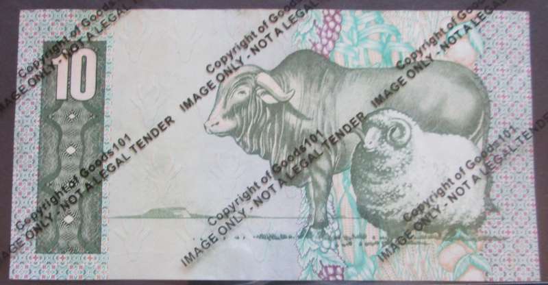 Ten Rand Republic of South Africa Serial Nr EB7823335C