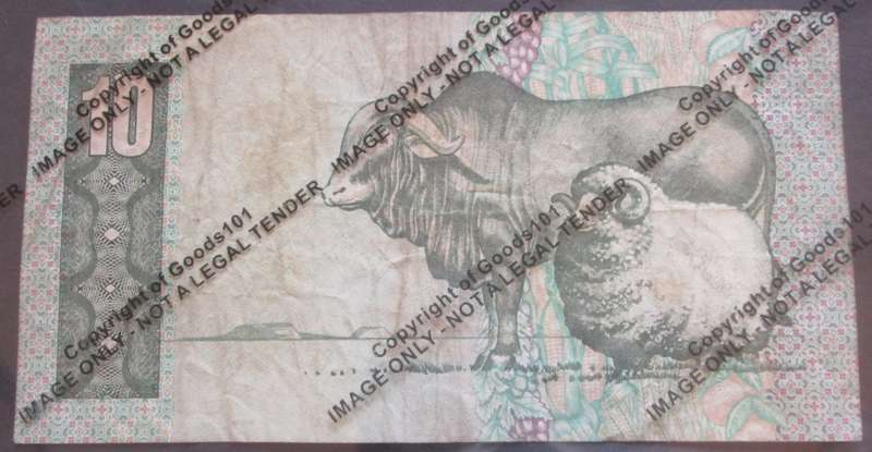 Ten Rand Republic of South Africa Serial Nr EH5677422C
