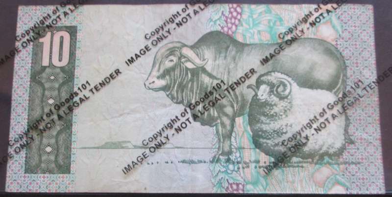 Ten Rand Republic of South Africa Serial Nr EB2094304C