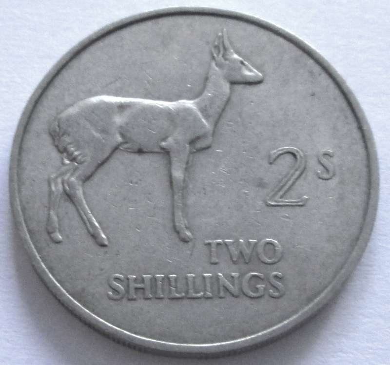 1964 Zambia 2 Shillings