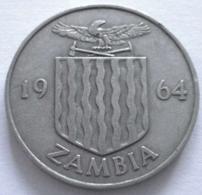 1964 Zambia 2 Shillings
