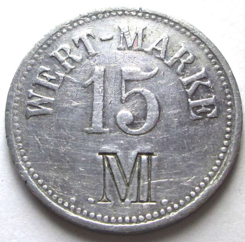 15 Pfennigs Wert Marke Germany Trade Token 1871 - 1948