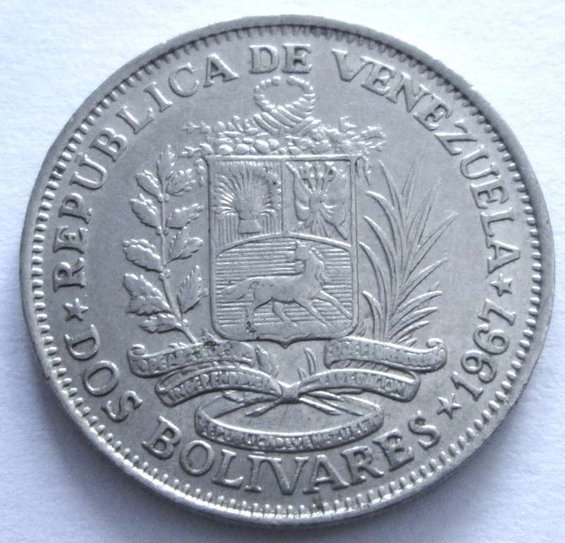 1967 Venezuela 2 Bolivares