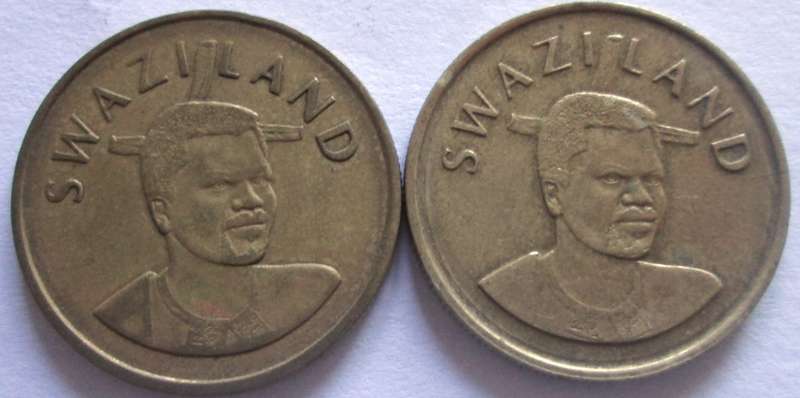 2 Emalangeni Swaziland 1996 + 2008