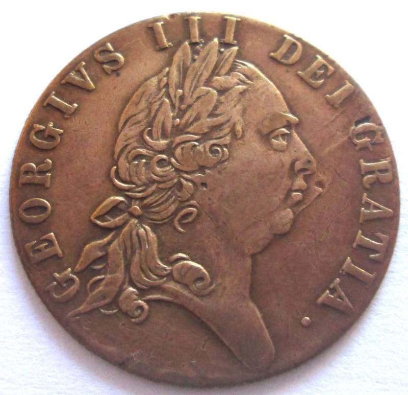 1701 George III Spade Half Guinea Gaming Token