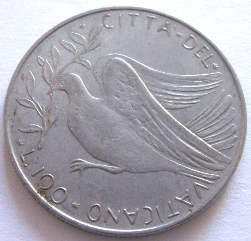 1970 - 1977 Vatican City 100 Lire