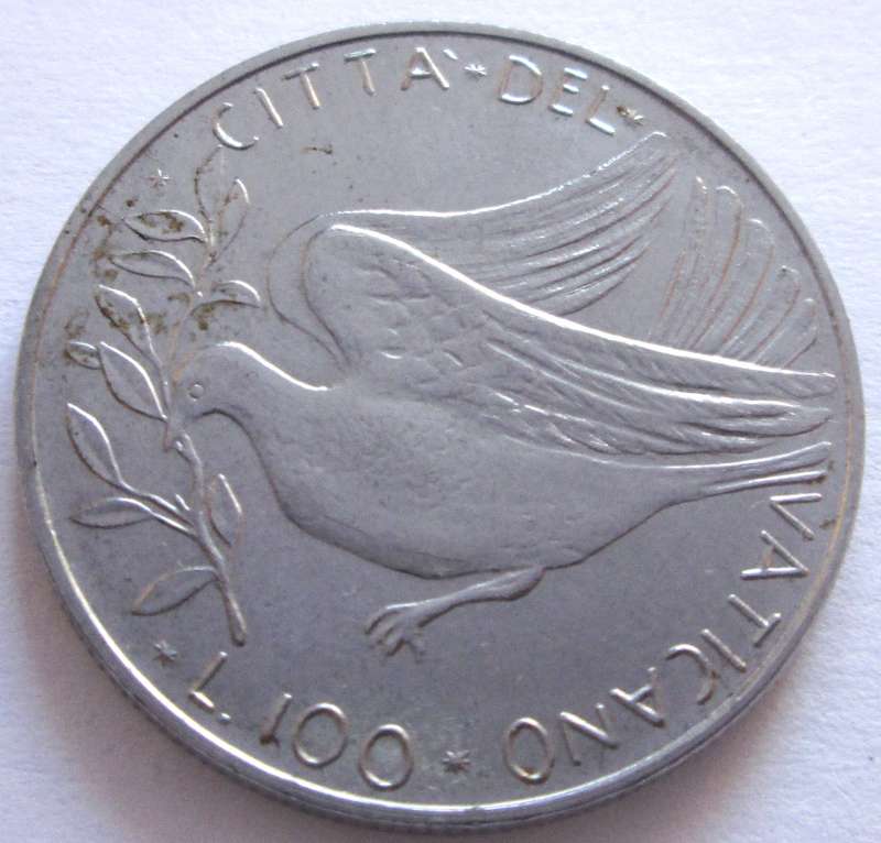 1970 - 1977 Vatican City 100 Lire