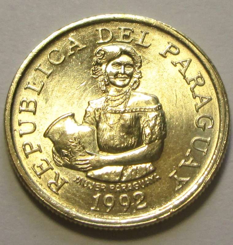 1992 Paraguay 5 Guaranies