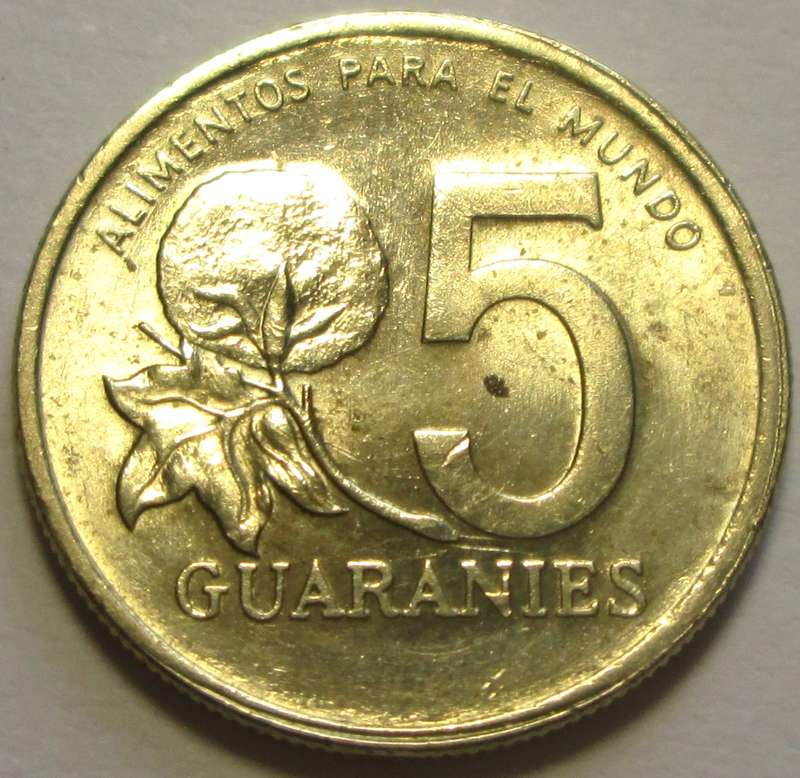1992 Paraguay 5 Guaranies