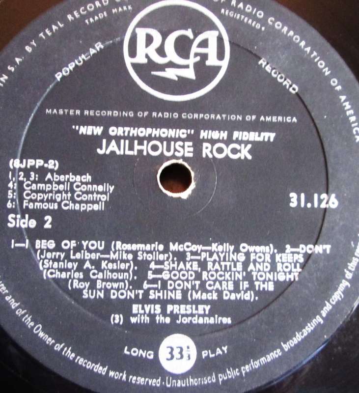 Elvis Presley Jailhouse Rock 8 JPP Popular 31 126