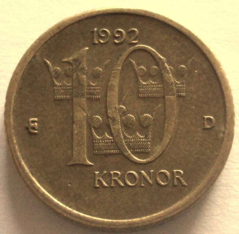 1992 Sweden 10 Kronor