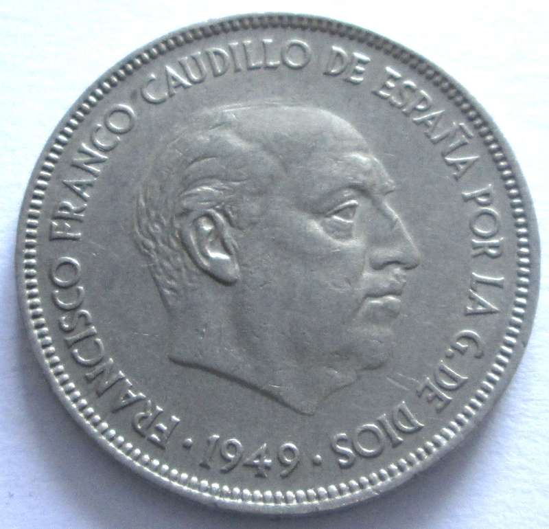 1949 Spain 5 Pesetas
