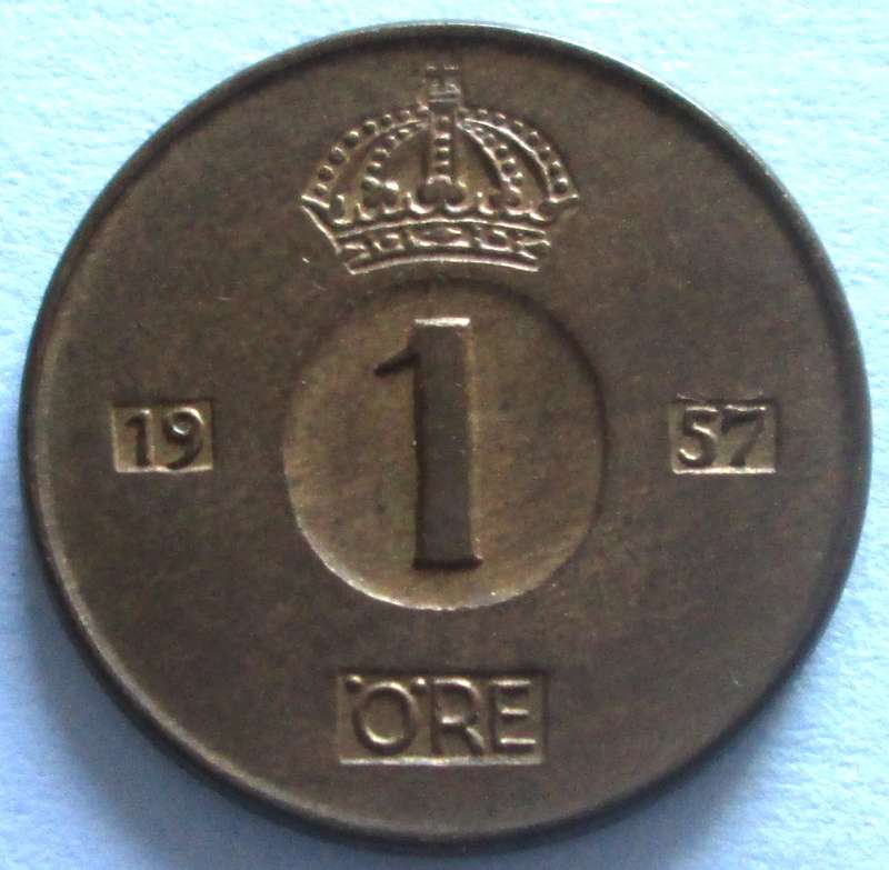 1957 Sweden 1 Ore