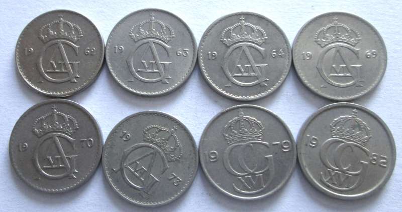 25 Ore Sweden 1962 + 1963 + 1964 + 1969 + 1970 + 1973 + 1982 + 1979