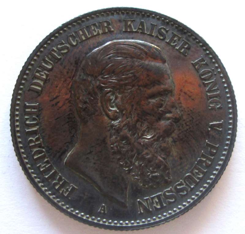 1888 Germany States Prussia 2 Mark