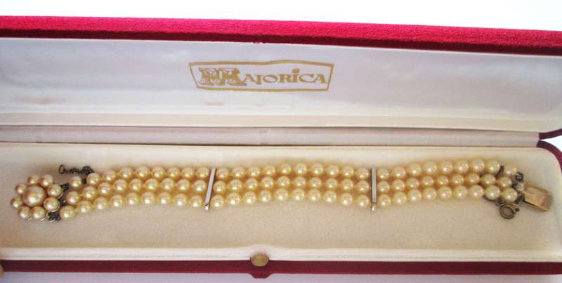Majorica Spain Bracelet No F381533 / Certificate