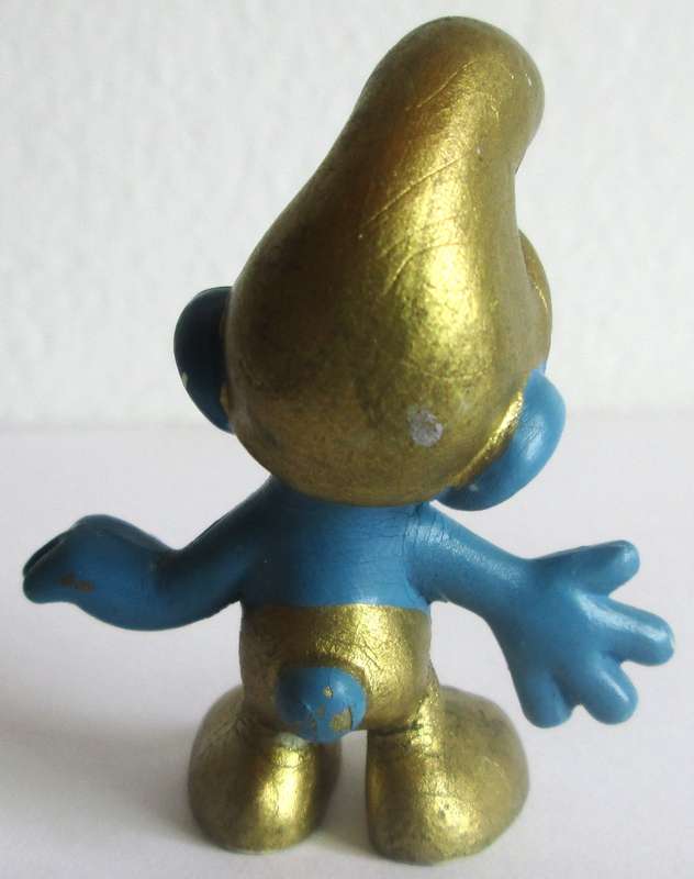 Gold Smurf made in West Germany Peyo