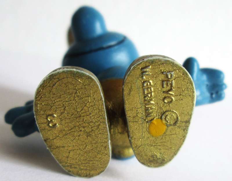 Gold Smurf made in West Germany Peyo