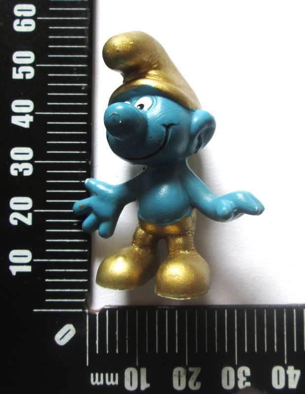 Gold Smurf made in West Germany Peyo