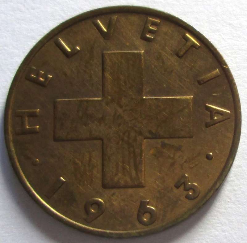 1963 Switzerland 2 Rappen