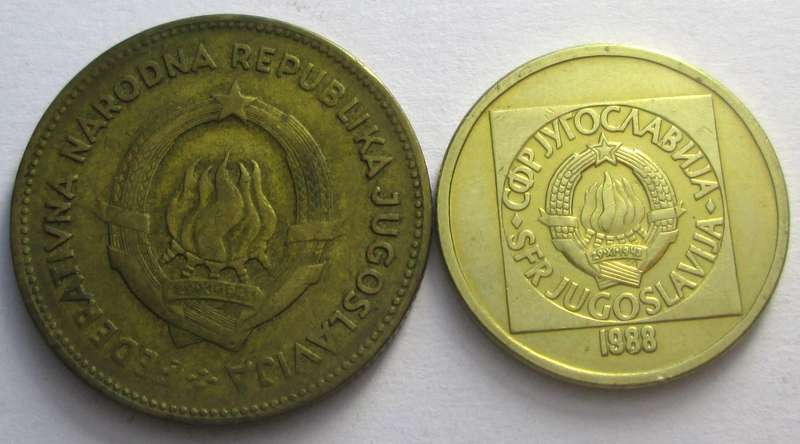 50 Dinara Yugoslavia 1955 + 1988