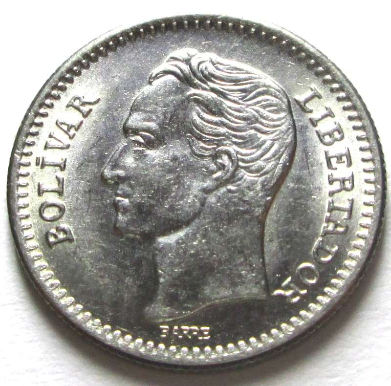 1965 Venezuela 25 Centimos
