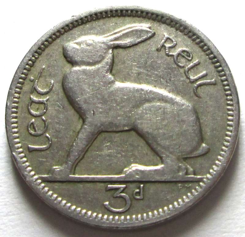 1942 Ireland 3 Pence