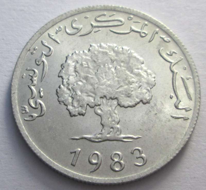 1983 Tunisia 5 Millimes