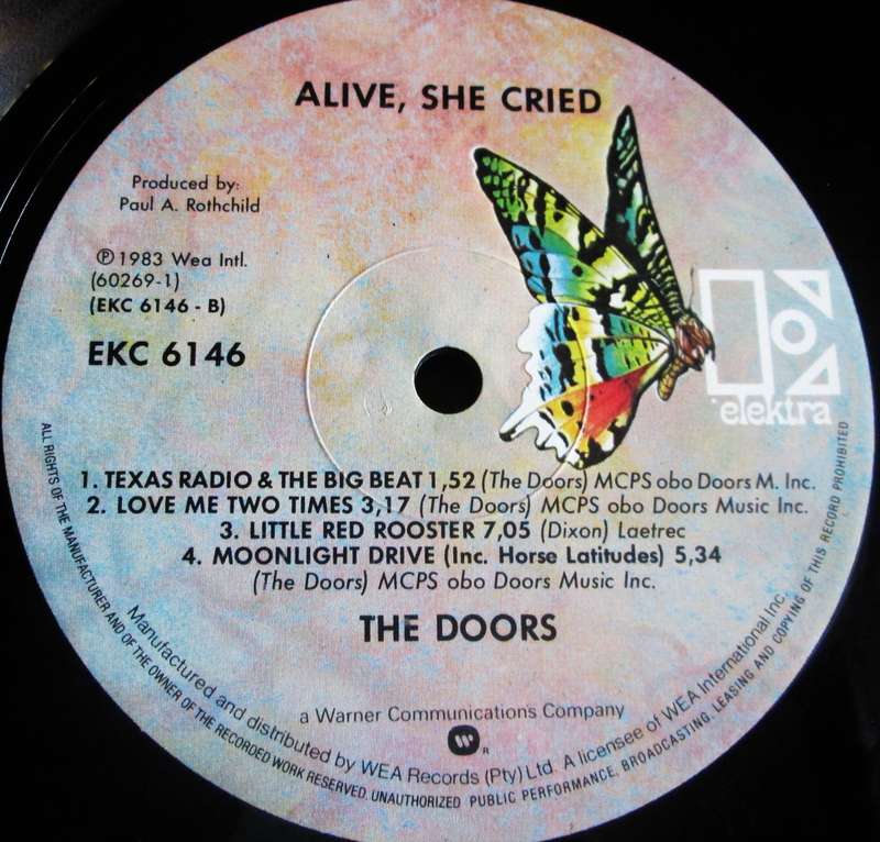 1983 Doors Alive She Cried ECKC 6146