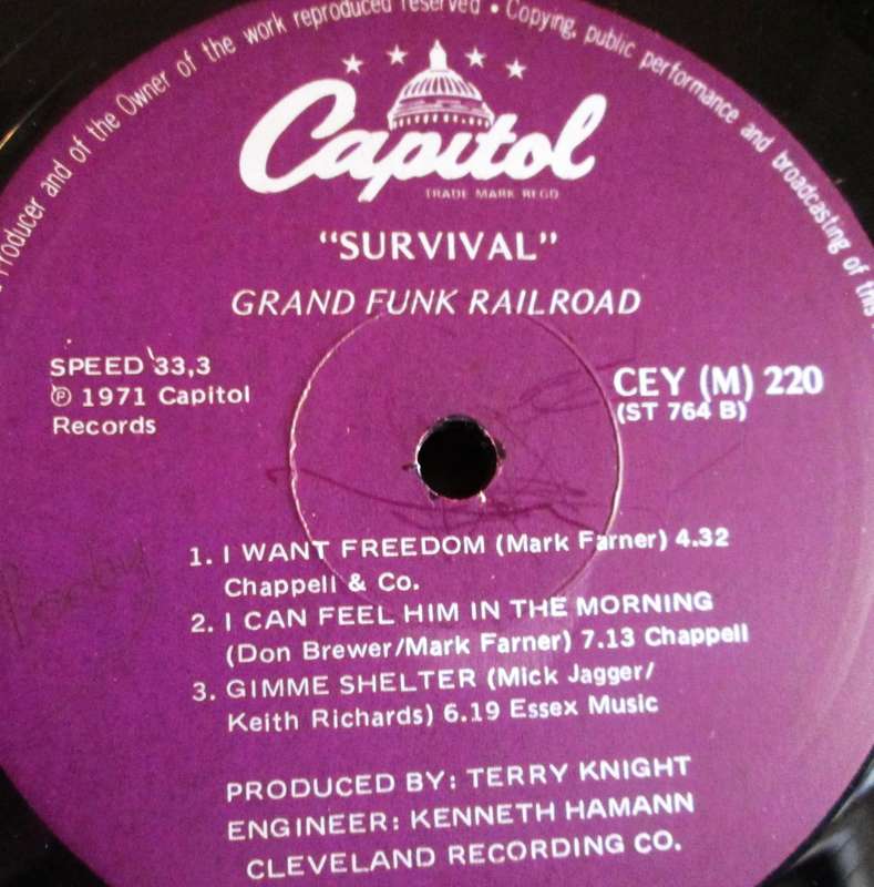 1971 Grand Funk Survival CEY (M) 220