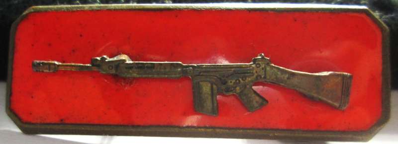 SADF Marksman Badge Rifle on Enamel