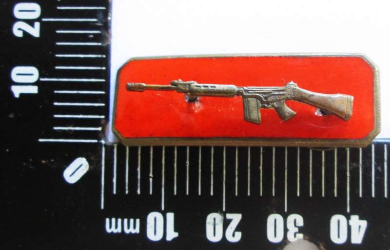SADF Marksman Badge Rifle on Enamel