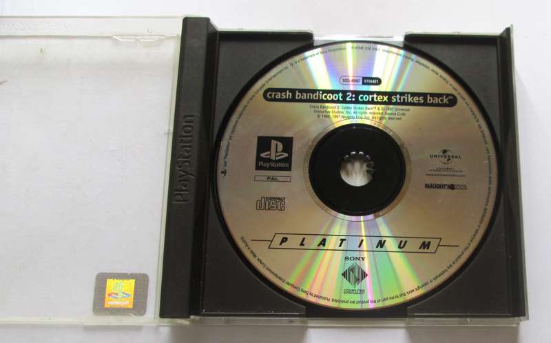 1997 Crash Bandicoot 2 Cortex Strikes Back PlayStation Game