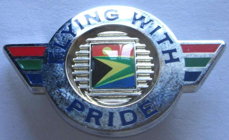 South African Airways Flying with Pride Badge