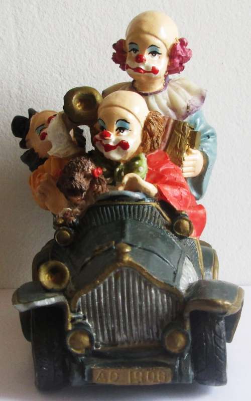 Circus Clowns in a Car Ornament