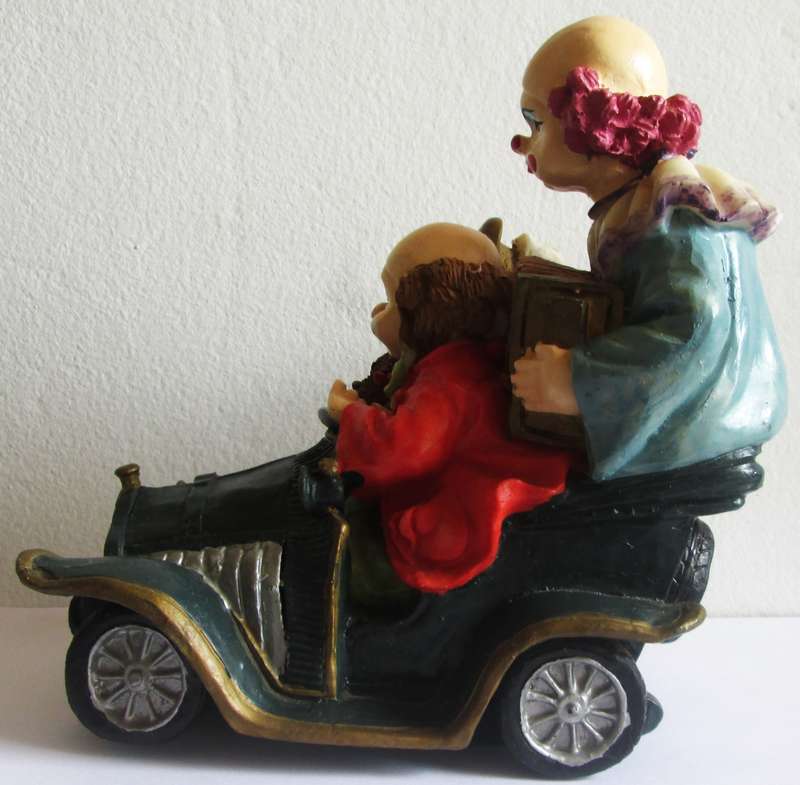 Circus Clowns in a Car Ornament