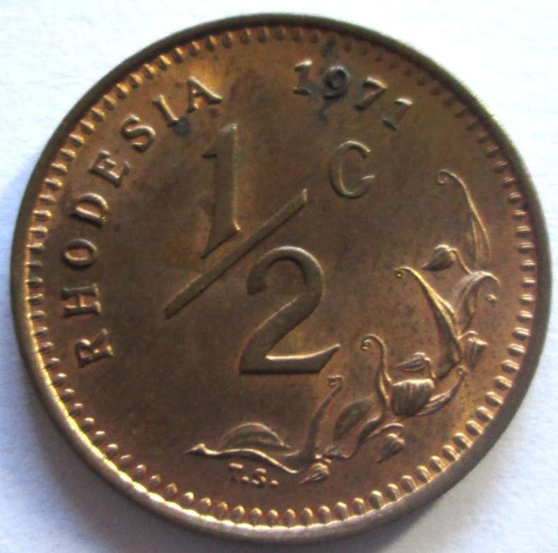 1971 Rhodesia Half Cent