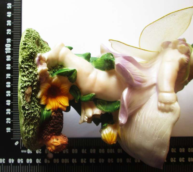 Fairy Girl with a Flower Porcelain Ornament