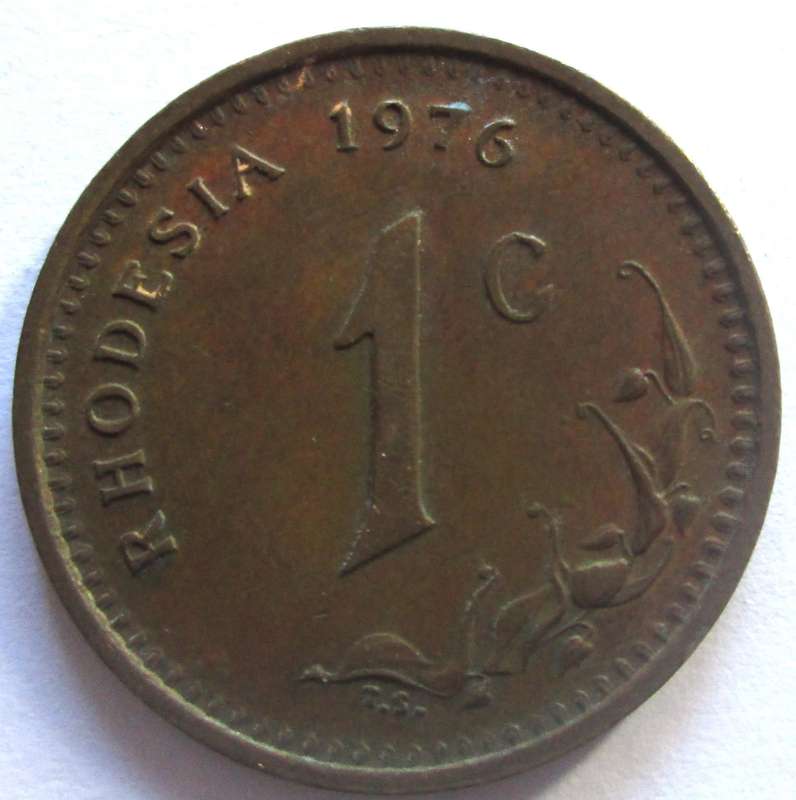 1976 Rhodesia 1 Cent