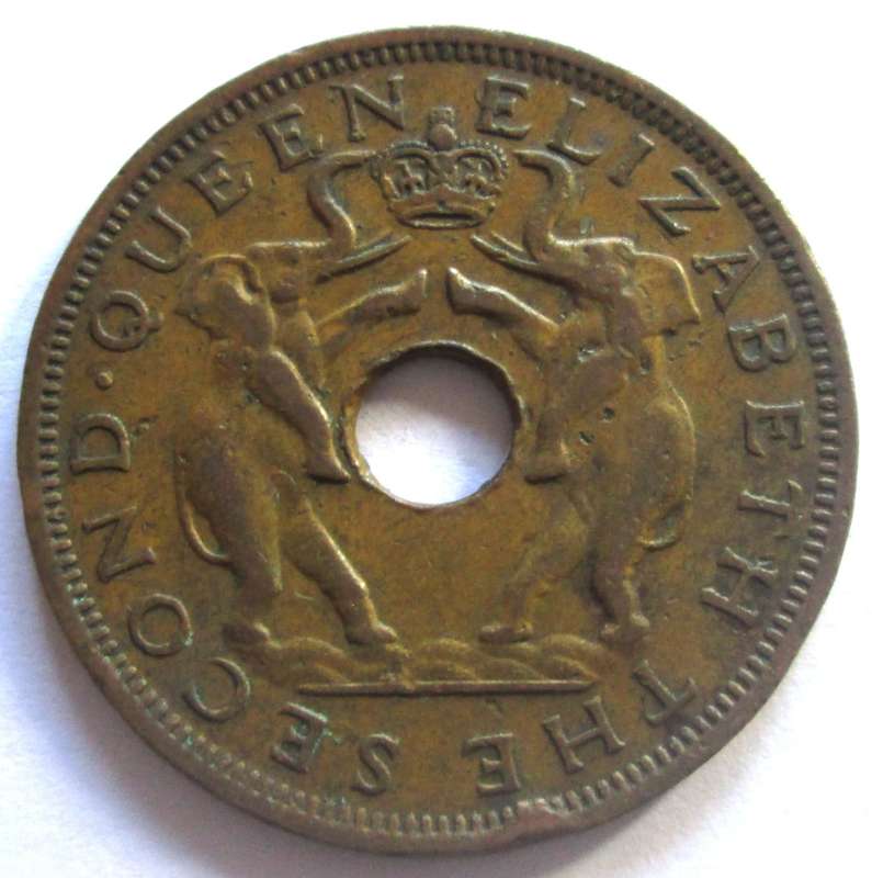 1961 Rhodesia and Nyasaland 1 Penny