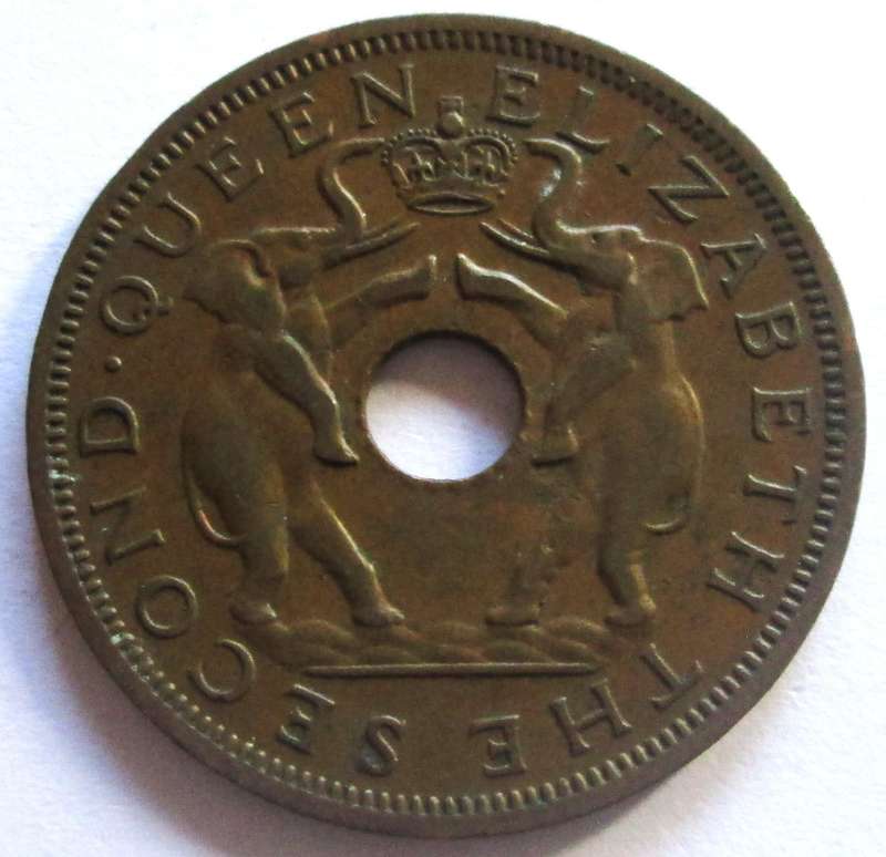 1958 Rhodesia and Nyasaland 1 Penny