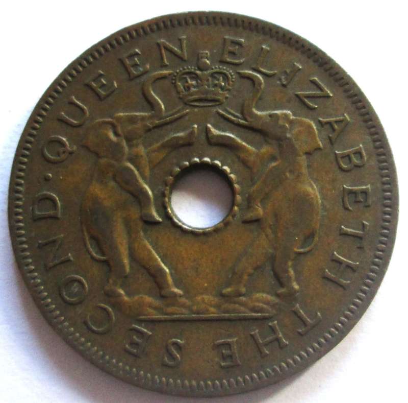 1956 Rhodesia and Nyasaland 1 Penny