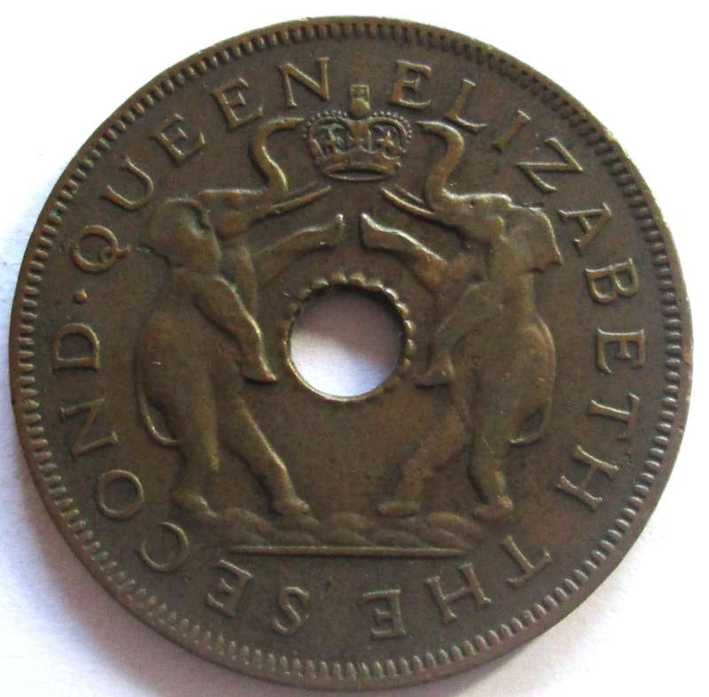 1957 Rhodesia and Nyasaland 1 Penny