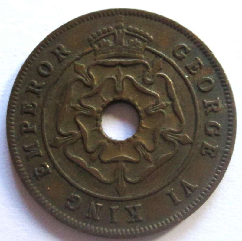 1943 Southern Rhodesia 1 Penny