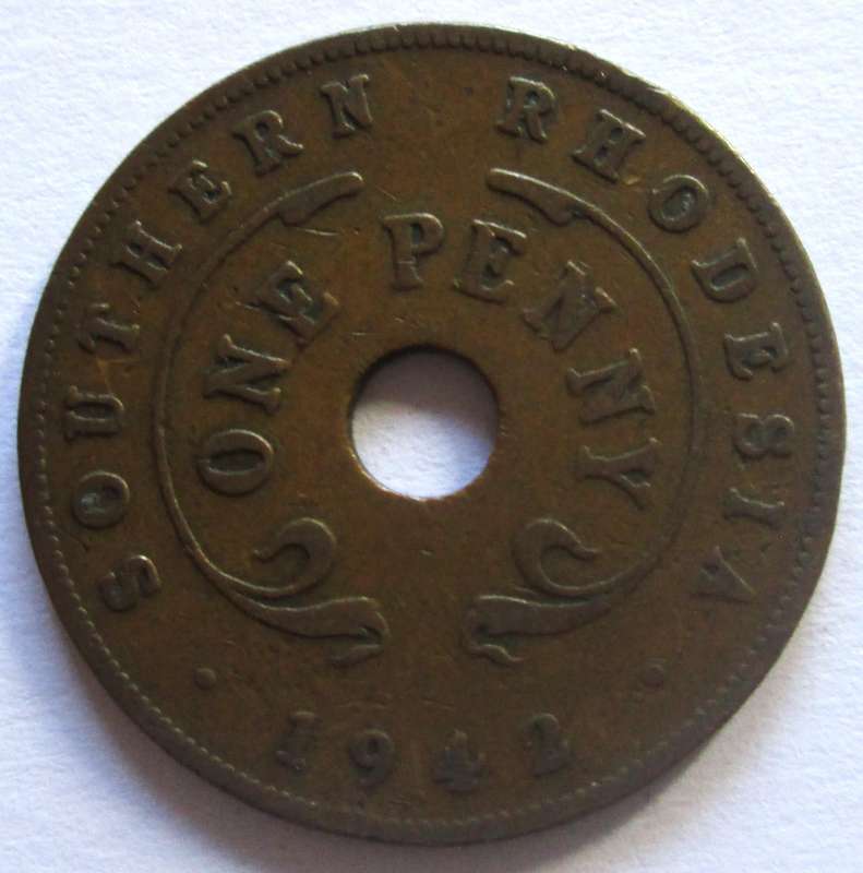 1942 Southern Rhodesia 1 Penny