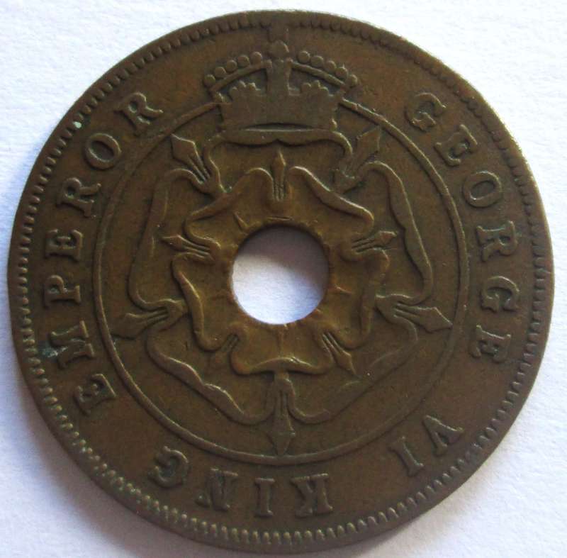 1942 Southern Rhodesia 1 Penny