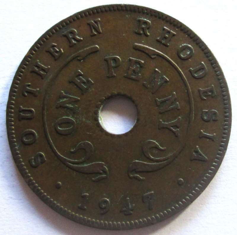 1947 Southern Rhodesia 1 Penny