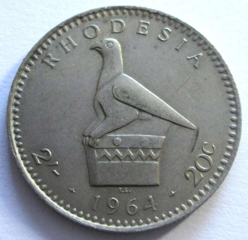 1964 Rhodesia 20 Cents