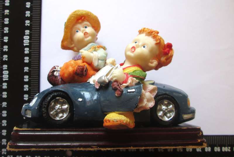 Girl and a Boy Road Trip Ornament